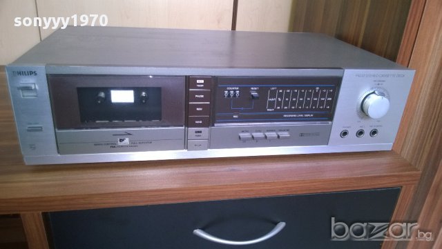 philips f6233/00 stereo cassette deck-made in belgium-внос швеицария, снимка 4 - Плейъри, домашно кино, прожектори - 9009264