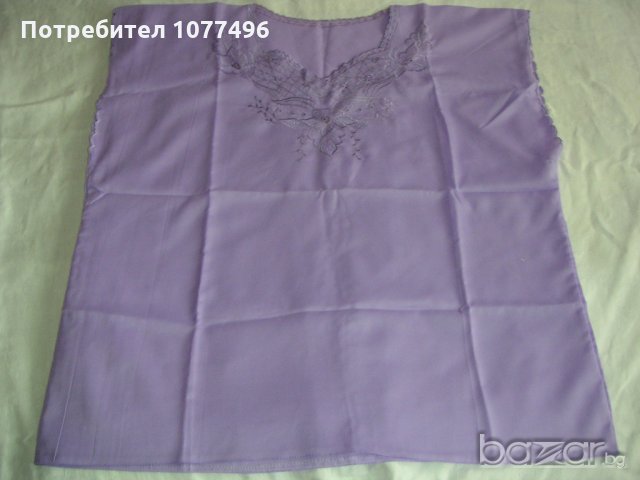 Нова лятна дамска блуза без ръкав с бродерия , снимка 3 - Ризи - 18567592