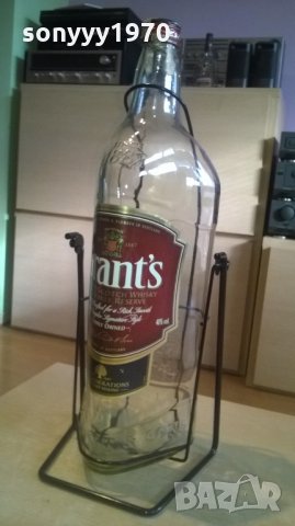 grants-4.5l-голяма бутилка от уиски-празна-55х20х20см, снимка 9 - Други - 24630757