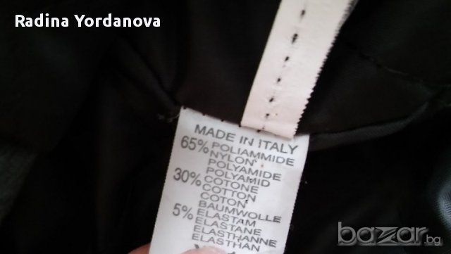 Палтенце в сив цвят със сваляща се яка.Made in ITALY, снимка 5 - Палта, манта - 17046052