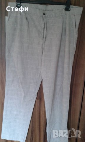 Мъжки ленен панталон, снимка 2 - Панталони - 25386378
