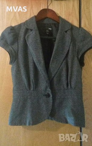 Ново елегантно сако с късо ръкавче H&M S размер, снимка 1 - Сака - 22537600
