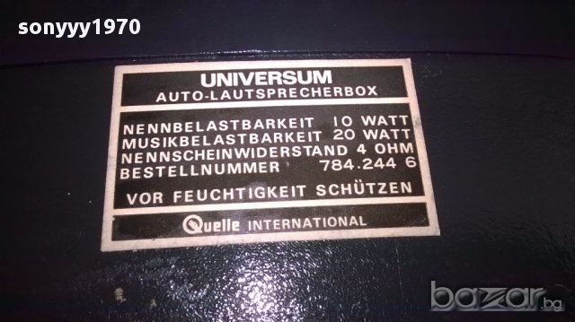 Universum-ретро авто тонколони с стоики-внос швеицария, снимка 7 - Ресийвъри, усилватели, смесителни пултове - 13012918