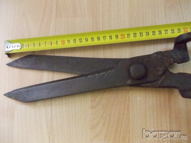 Огромна стара ножица, снимка 2 - Антикварни и старинни предмети - 13833677