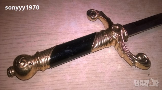 нож-сабя-златна кама-ретро колекция-35х11см-внос швеицария, снимка 9 - Колекции - 23661648