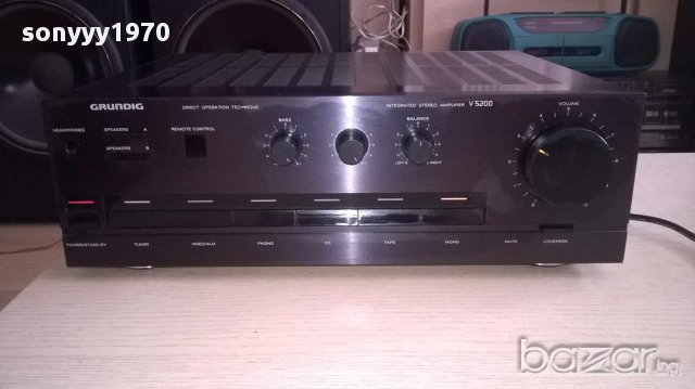 поръчан-grundig v5200 amplifier-made in germany-внос швеицария, снимка 5 - Ресийвъри, усилватели, смесителни пултове - 14209308