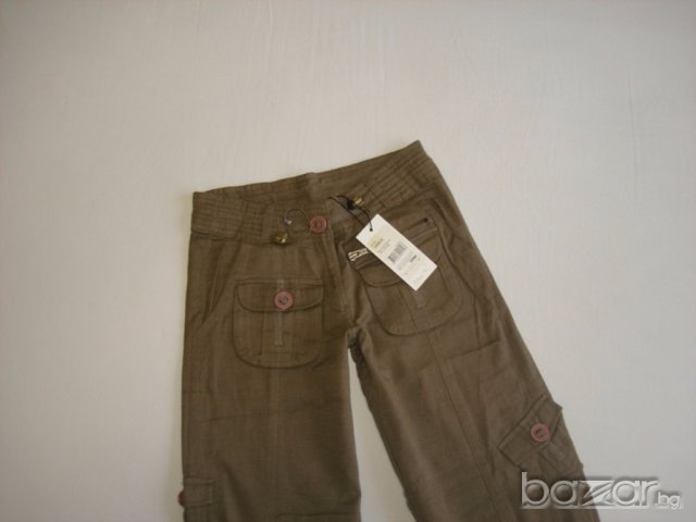 Нов ленен панталон за момиче,128 см.  