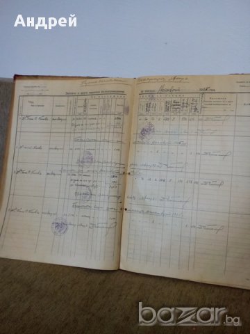 Старинна раздавателна книга, снимка 3 - Антикварни и старинни предмети - 18135356