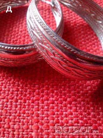 Старинни масивни сребърни обеци ръчно изработени , снимка 4 - Обеци - 17909306