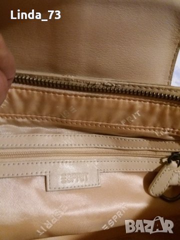 Дам.чанта-"ESPRIT"-/ест.кожа/,цвят-пудра. Закупена от Германия., снимка 11 - Чанти - 21698602