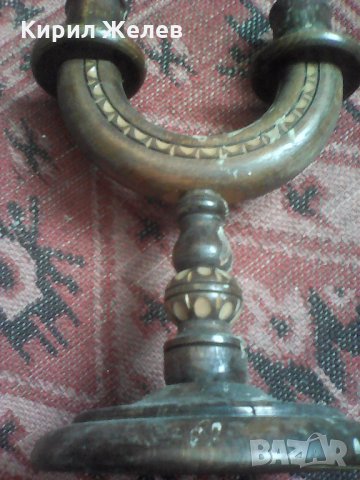 Дървен свещник 9033 , снимка 3 - Декорация за дома - 25875673