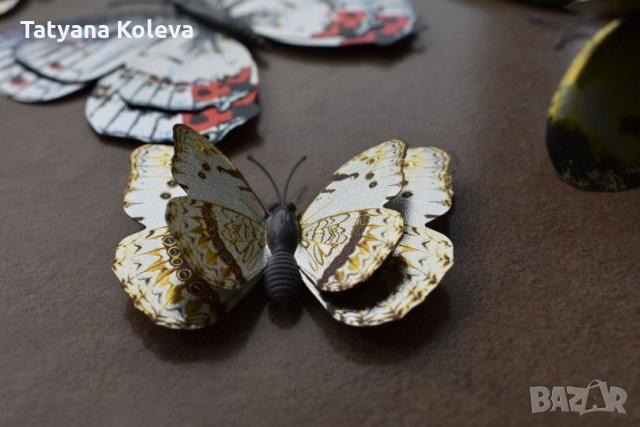3D пеперуди за декорация с двойни крила СВЕТЕЩИ, снимка 7 - Декорация за дома - 25424987