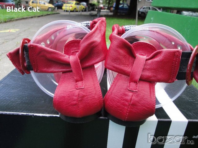 Червени кожени дамски сандали "Ingiliz" / "Ингилиз" (Пещера), естествена кожа, летни обувки, чехли, снимка 9 - Сандали - 7608732