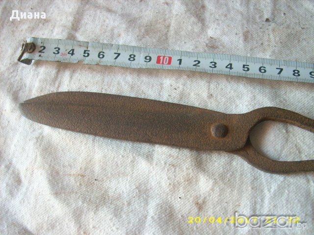 кована абаджийска ножица, снимка 4 - Антикварни и старинни предмети - 18048601