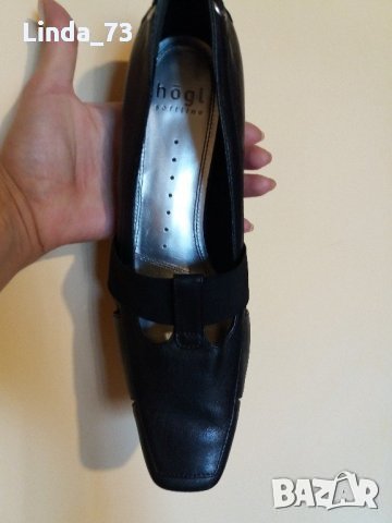 Дам.обувки-"HÖGL"-/ест.кожа/-№39-40,цвят-черни. Закупени от Австрия., снимка 5 - Дамски обувки на ток - 22386669