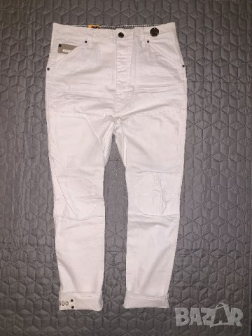 G-Star бели дамски дънки потур W28/L32, снимка 2 - Дънки - 23935450