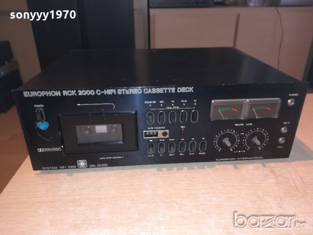 europhon rck2000c hifi deck-за ремонт-внос швеицария, снимка 7 - Декове - 21446551