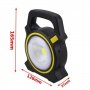 Преносима работна лампа и фенер със соларен панел и USB порт – Cob Work Lights JY-819, снимка 5