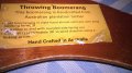 Throuwing boomerang hand crafted in australia-35/5см-внос швеицария, снимка 8