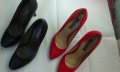 обувки на ток черни и червени, снимка 9