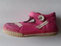 Детски обувки за момиче от естествена кожа с лепенка, ортопедични в розово, снимка 1 - Детски маратонки - 10109172