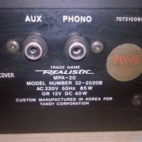realistic mpa-20 solid state pa amplifier-внос швеицария, снимка 15 - Ресийвъри, усилватели, смесителни пултове - 19129150