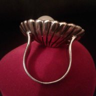 Уникален дизайнерски сребърен пръстен с перла, снимка 2 - Пръстени - 14513046