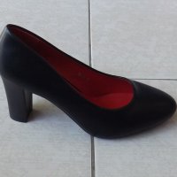 Обувки на ток, черни, код 423/ББ1/32, снимка 1 - Дамски обувки на ток - 19279803