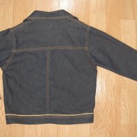Дънково яке, черно, класическа кройка, 6-7 год., 3 лв., снимка 2 - Детски якета и елеци - 23841998