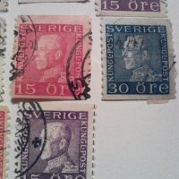 14 marki king Gustav V,1921g.sverige, снимка 2 - Филателия - 24252859