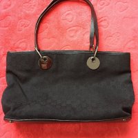 100 % Gucci monogram GG Canvas Eclipse Tote Leather чанта, снимка 2 - Чанти - 18920357