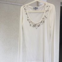 Луксозна дизайнерска блуза KATHY HEYNDELS, снимка 3 - Блузи с дълъг ръкав и пуловери - 22327083