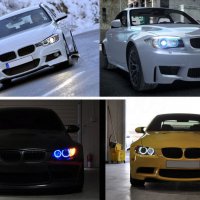 4x131 mm многоцветни RGB LED Angel Eyes ангелски очи за кола пръстени рингове за BMW E36 E38 E39 E46, снимка 7 - Аксесоари и консумативи - 23944528