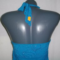 Тюркоазена туника с гол гръб "Orsay"orginal / голям размер brand, снимка 5 - Туники - 14612377