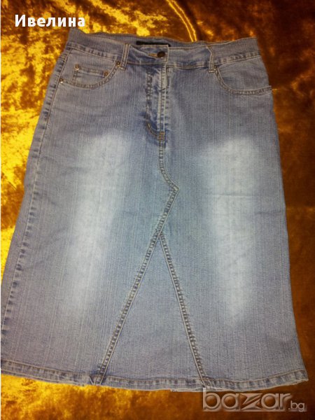 дънкова пола дълга, снимка 1