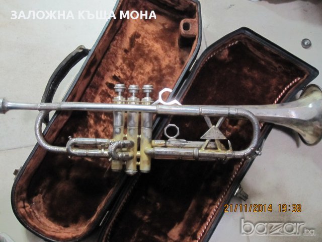 сребърен тромпет Exakta, снимка 4 - Духови инструменти - 8968618