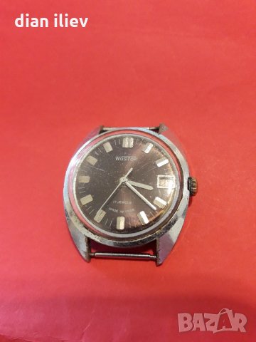 Стар механичен часовник-Восток , снимка 6 - Антикварни и старинни предмети - 25299341