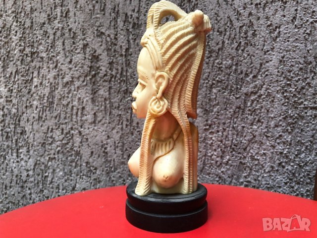 Слонова кост женски бюст, снимка 5 - Антикварни и старинни предмети - 13709103
