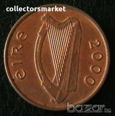 1 пени 2000, Ирландия, снимка 2 - Нумизматика и бонистика - 14453520