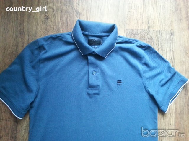 g-star 3301 slim g polo t - страхотна мъжка тениска, снимка 3 - Тениски - 21140583