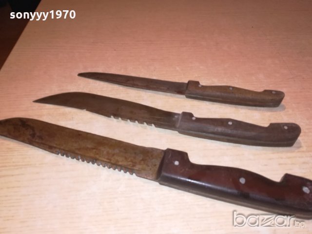 три стари ножа-ретро колекция-37/34/30см, снимка 5 - Колекции - 21073492