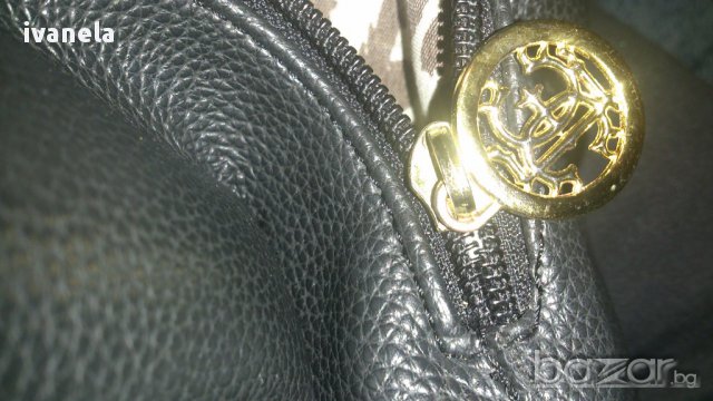 Черна кожена дамска чанта, снимка 10 - Чанти - 11954053