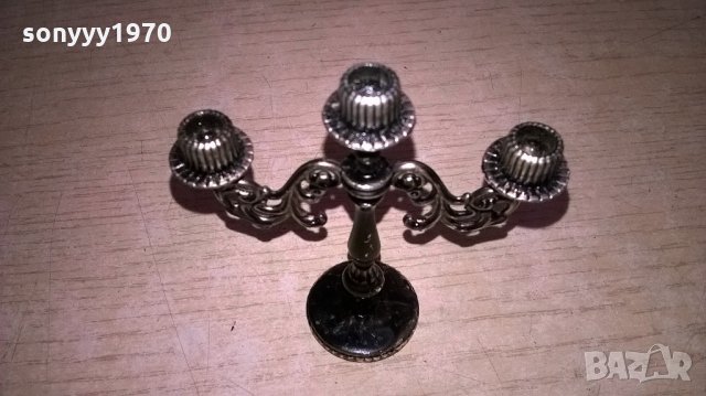 мини ретро колекция-свещник-внос швеицария-8х7х3см, снимка 4 - Колекции - 21884416