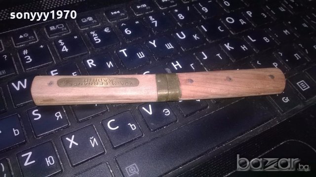 ретро комплект-нож+вилица-дърво/мед/месинг-25см, снимка 10 - Колекции - 19735643