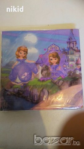 Sophia София принцеса и заека 10 парти салфетки рожден ден