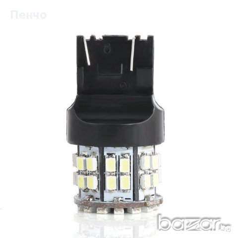Габарити цокъл T20 5W 50SMD за кола Бяла LED лампа за паркиране, снимка 3 - Аксесоари и консумативи - 19907435