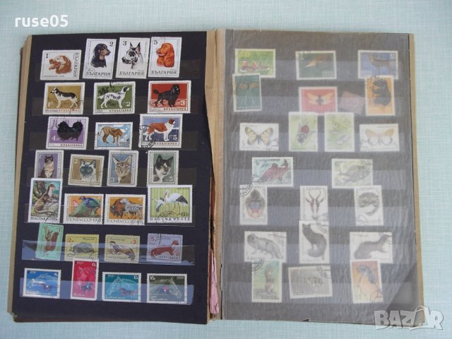 Класьор стар с пощенски марки, снимка 8 - Филателия - 25995319