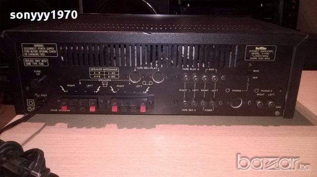 ПОРЪЧАН ЗА ITALY-Beston v-1150 stereo amplifier/330w-made in japan-внос швеицария, снимка 11 - Ресийвъри, усилватели, смесителни пултове - 15463112