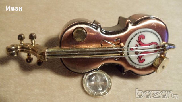 Виола цигулка запалка, снимка 6 - Антикварни и старинни предмети - 17424363