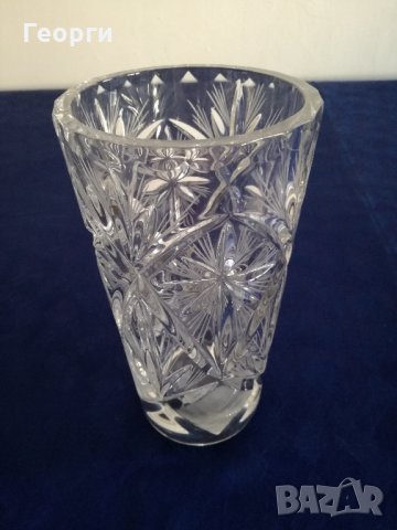 Кристална ваза  , снимка 3 - Вази - 22845624